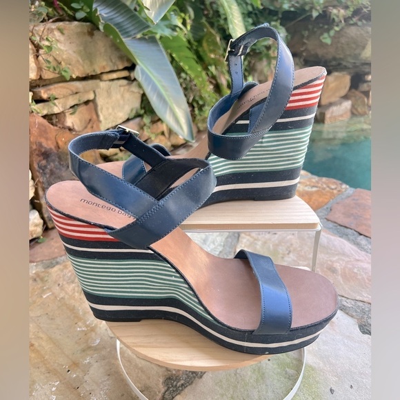 Montego Bay Club summer wedges Sz 11 - Picture 1 of 8